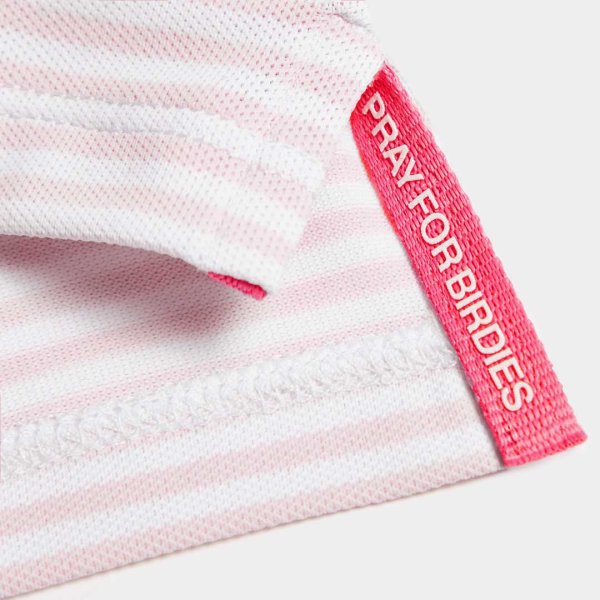G/FORE Feeder stripe tech Polo Herren | blush