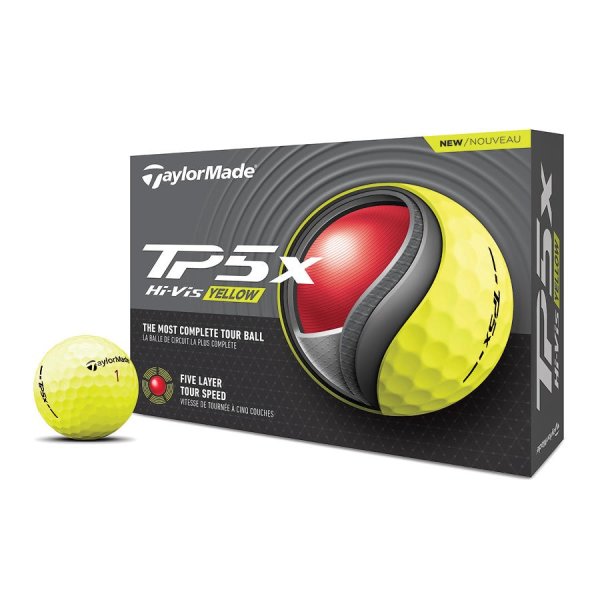 Taylormade TP5x 2024 Golfball 12 Bälle | yellow
