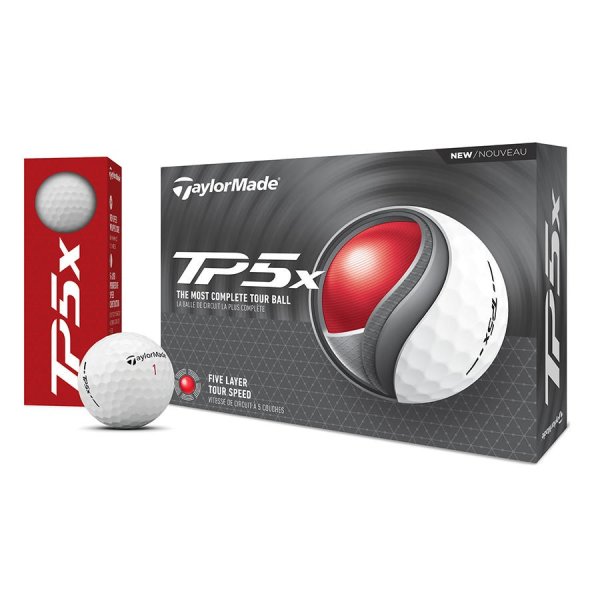 Taylormade TP5x 2024 Golfball 12 B&auml;lle | wei&szlig;