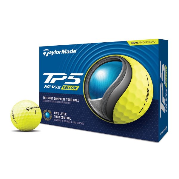Taylormade TP5 2024 Golfball 12 Bälle | yellow