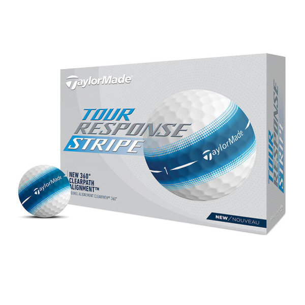 Taylormade Tour Response Stripe Golfball 12 B&auml;lle | blau