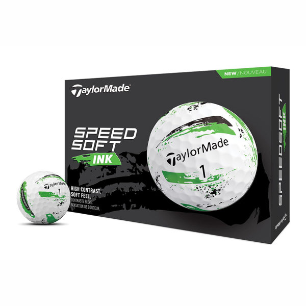 TaylorMade Speedsoft INK Golfball 12 Bälle grün
