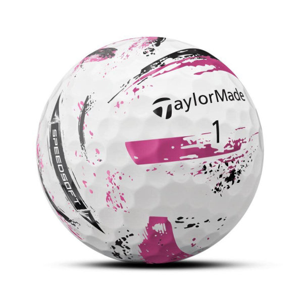 TaylorMade Speedsoft INK 1x Golfball pink
