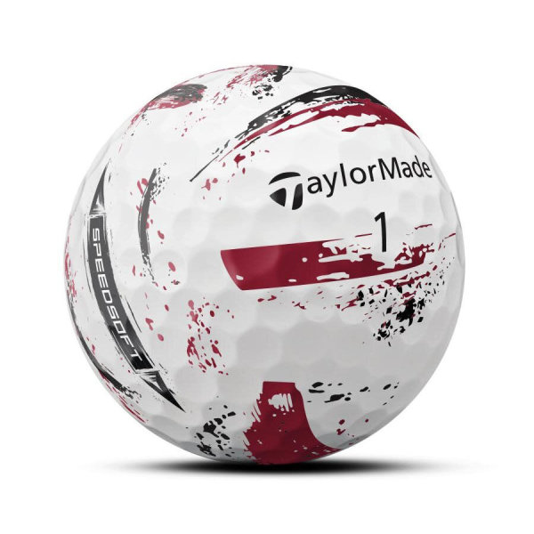 TaylorMade Speedsoft INK 1x Golfball rot