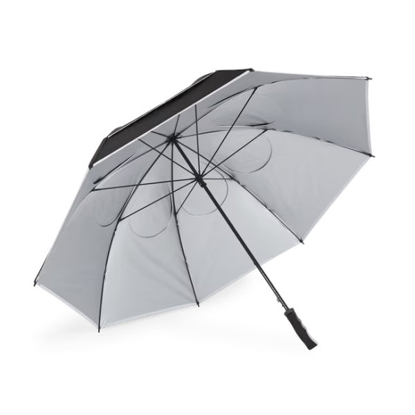 Titleist Tour Double Canopy Regenschirm | schwarz / weiß