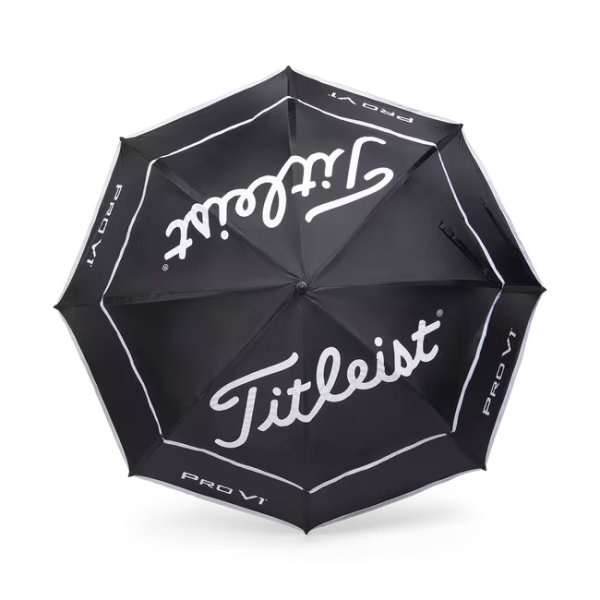 Titleist Tour Double Canopy Regenschirm | schwarz / wei&szlig;