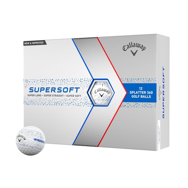 Callaway Supersoft Blue Splatter Golf-Ball 2024...