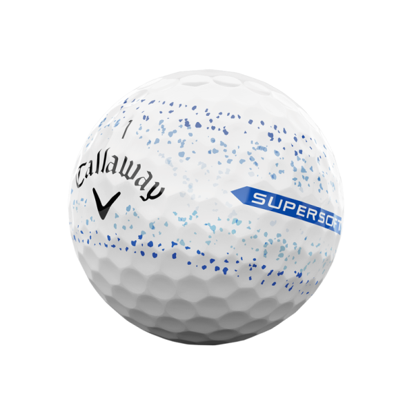 Callaway Supersoft Blue Splatter Golf-Ball 2024 12-B&auml;lle