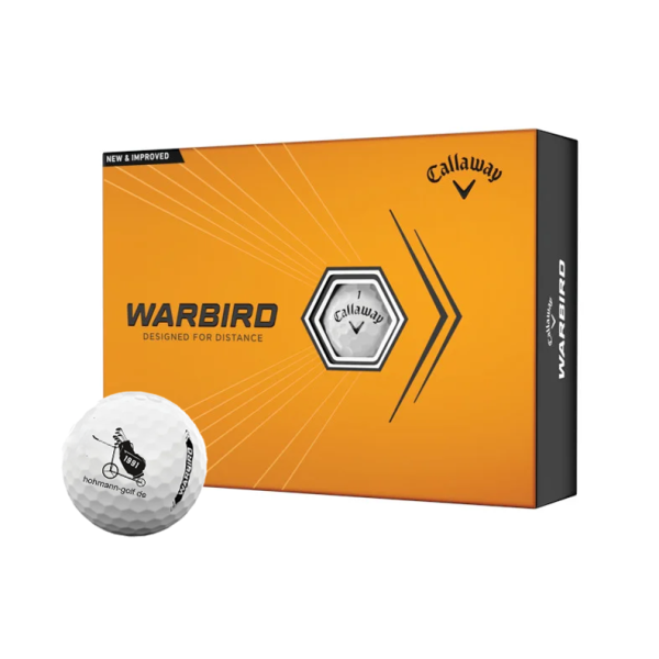 Callaway Warbird Golf-Ball 2023  weiss 12-Bälle mit...