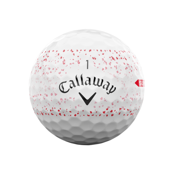 Callaway Supersoft Red Splatter Golf-Ball 2024 12-B&auml;lle
