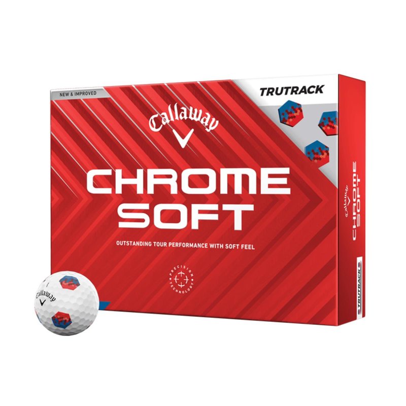 Callaway Chrome Soft TruTrack Golf-Ball 2024 12-Bälle