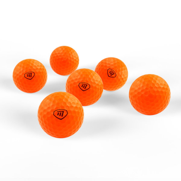 Masters Lite Flite Golf-Übungsball 6 Bälle Orange im Öko-Bag