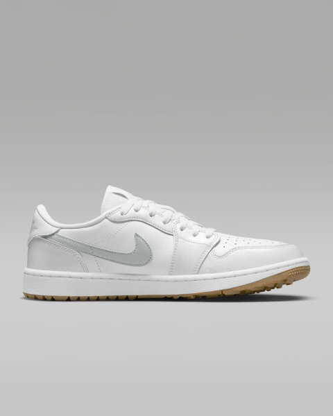Nike AIR JORDAN 1 LOW G Golf-Schuh Herren | white-pure platinum, gum med brown