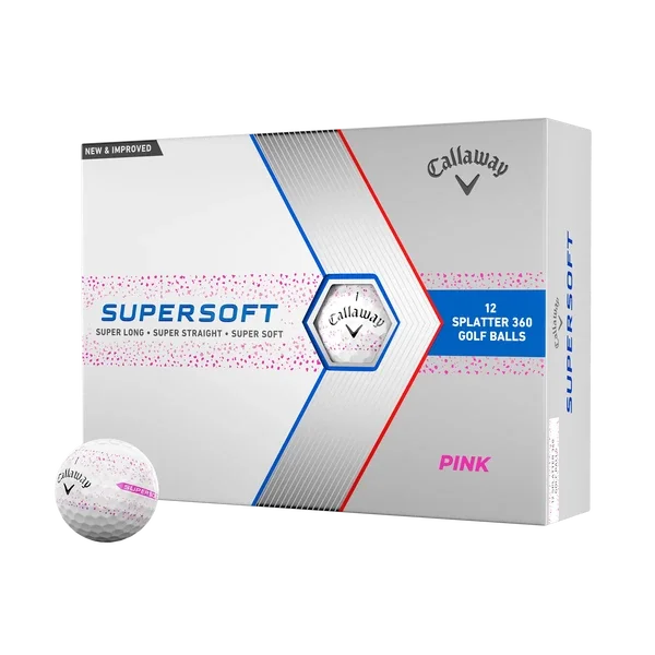 Callaway Supersoft Splatter 360 Pink Limited Golf-Ball 12 B&auml;lle