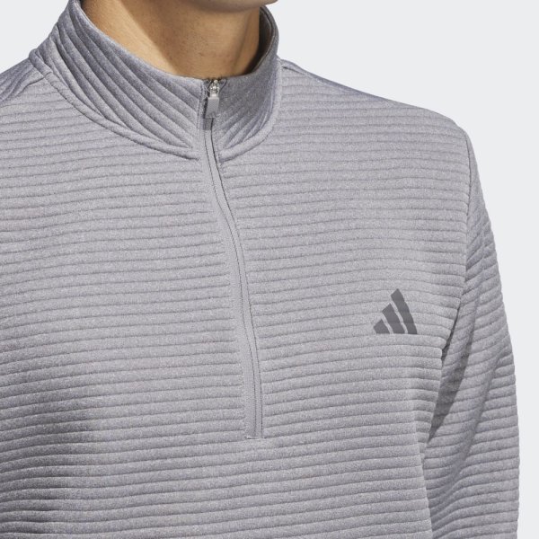 Adidas Ultimate365 DWR Textured Quarter Zip Pullover Herren | grethr/white