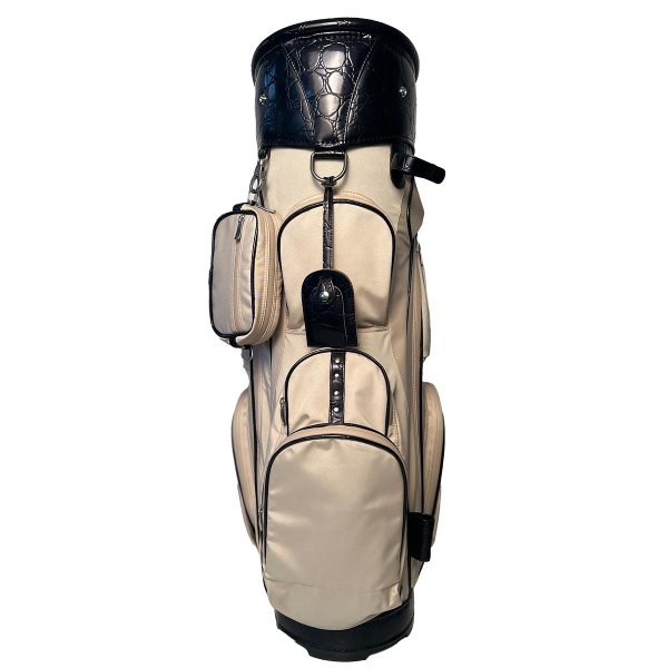 Zeller Santos "King Size" 14 Cart-Bag inkl. Mini Tasche | beige-schwarz