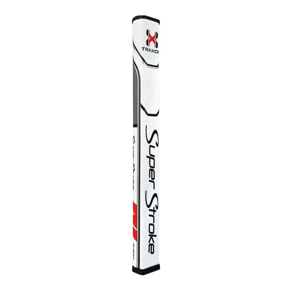 Super Stroke Traxion Flatso Putter-Griff | weiß-rot 2.0
