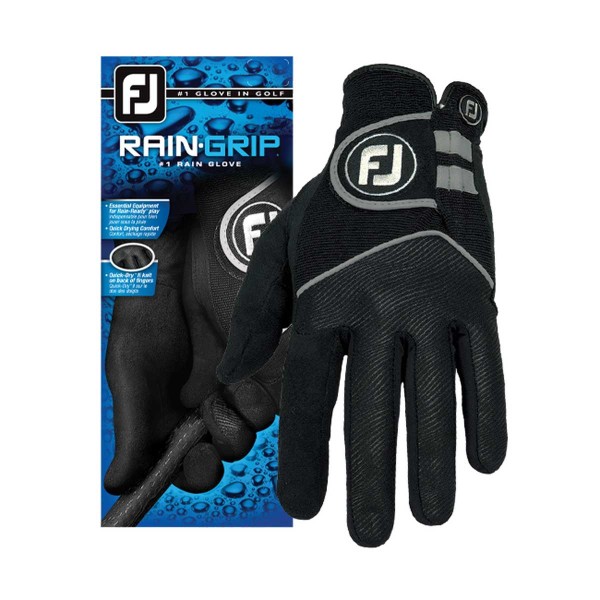 FootJoy RainGrip Golf-Handschuh Herren | LH - für die linke Hand M black