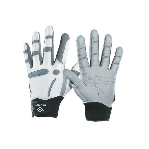 Bionic ReliefGrip Golf-Handschuh Herren | LH wei&szlig;-grau, schwarz L