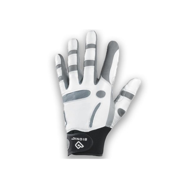 Bionic ReliefGrip Golf-Handschuh Herren | LH wei&szlig;-grau, schwarz L
