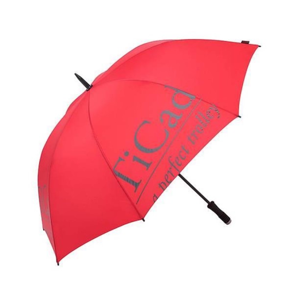 TiCad Standard Golf-Schirm | rot ohne Stift