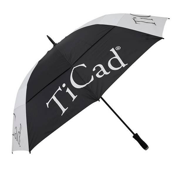TiCad Windbuster XXL Golf-Schirm | schwarz-weiß mit Stift