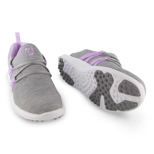 FootJoy Leisure Slip On Golf-Schuh Damen | grau-flieder