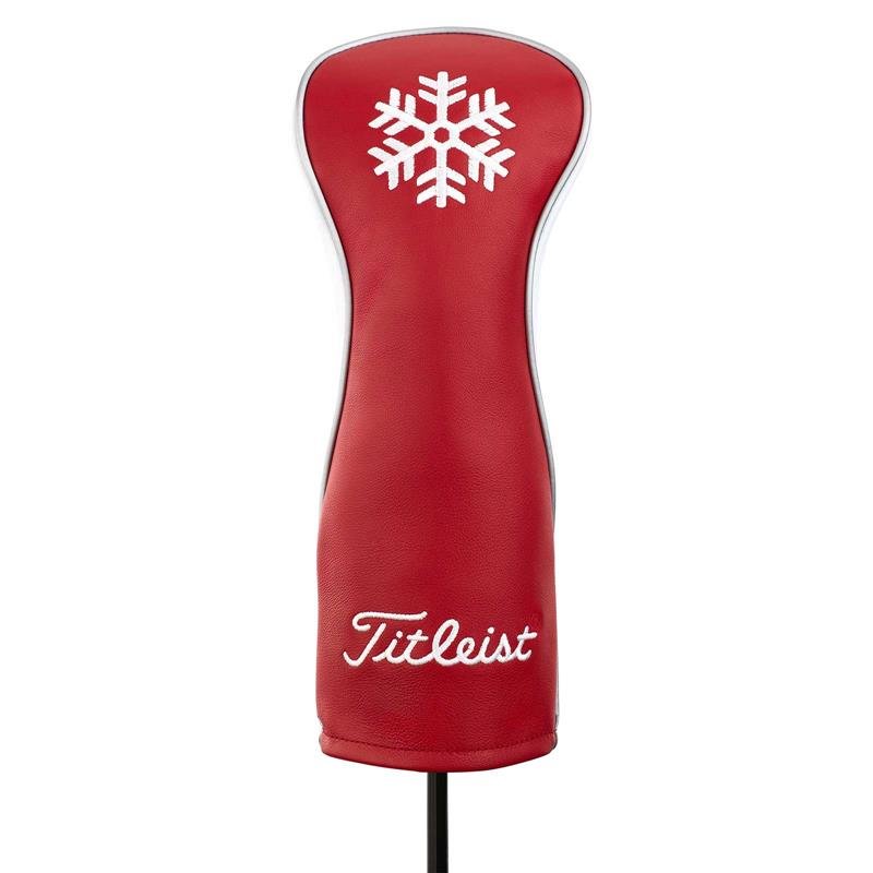 Titleist Premium Leather Headcover Holiday Limited Edition 2019 I 2 St&uuml;ck I rot-wei&szlig;