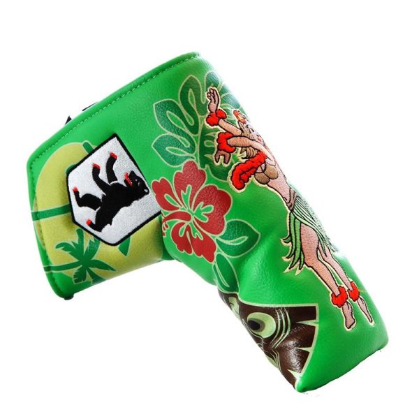 PRG Blade Putter Headcover Hawaii grün Berliner Bär Stick