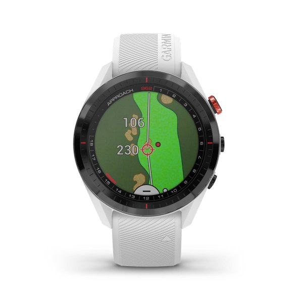 Garmin Approach S62 GPS Golf-Uhr Entfernungsmesser | weiß / schwarz