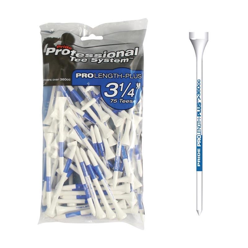 Pride Professional Pro Length-Plus Tees 3 1/4“ 83 mm weiß-blau 75 St.
