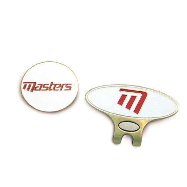 Masters Cap Clip und Ball Marker weiß rot